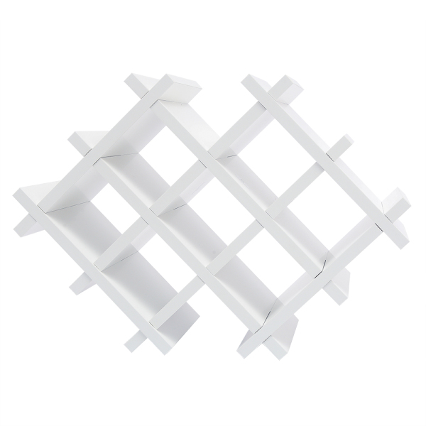 Wood Wall Mounted Wine Rack Wall Mounted Bottle Glass Holder Shelves Rustic Wine Bottle Shelf Storage White